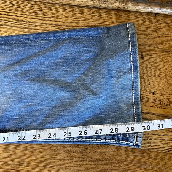 Rock Revival Womens Adele Boot Jeans Size 26 Blue Stretch Pocket Details *flaw* - Picture 16 of 16